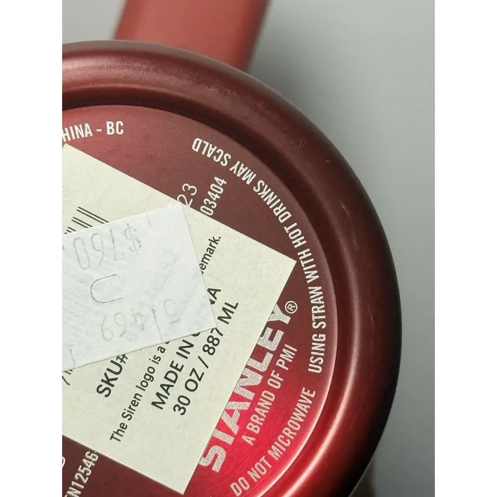 Stanley X Starbucks Mexico Limited Edition 2023 HOLIDAY RED 30oz Tumbler BNWT - Picture 7 of 7